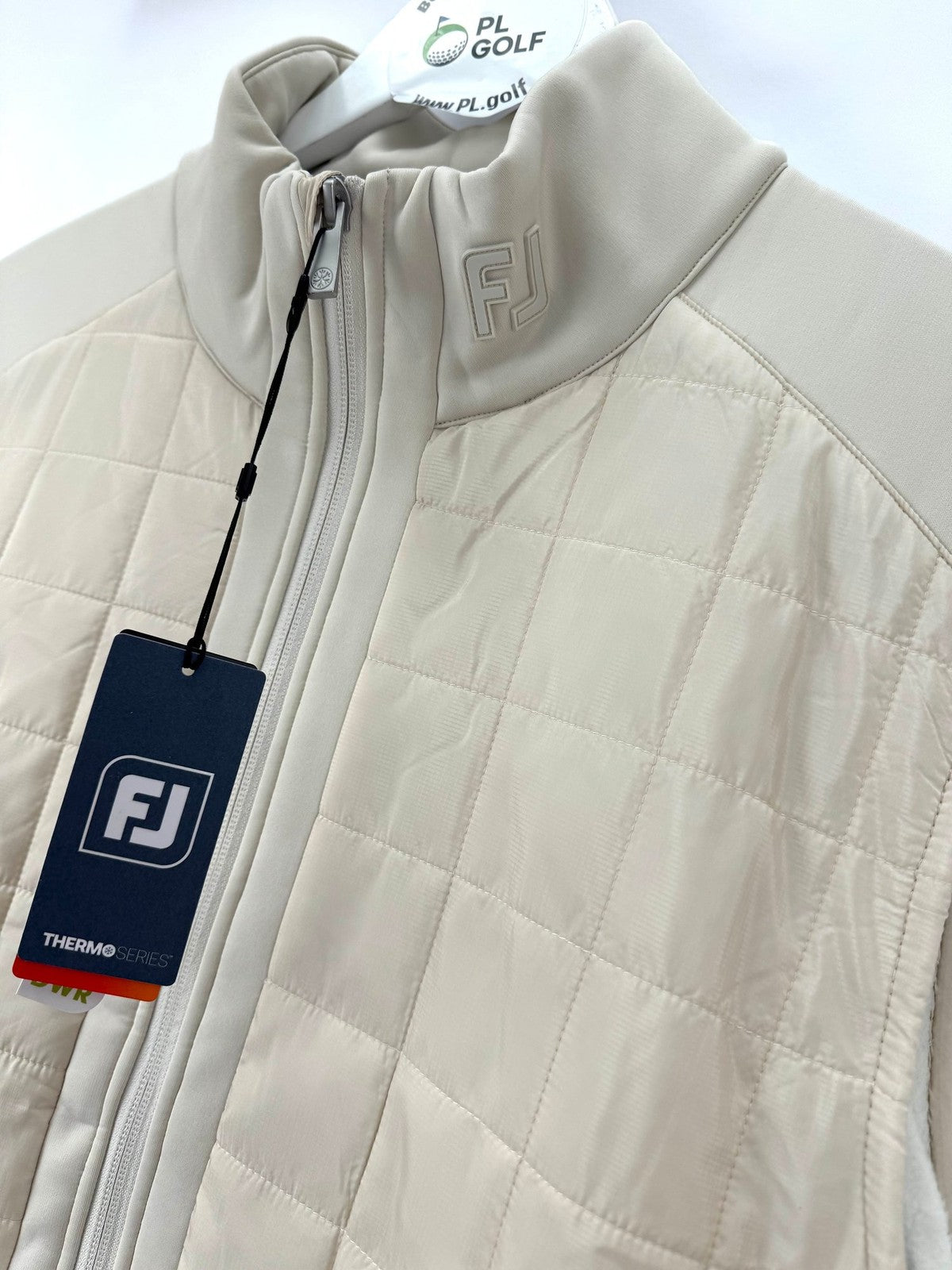 FootJoy ThermoSeries Lightweight Insulated Golf Vest Mens Size L Stone/337545