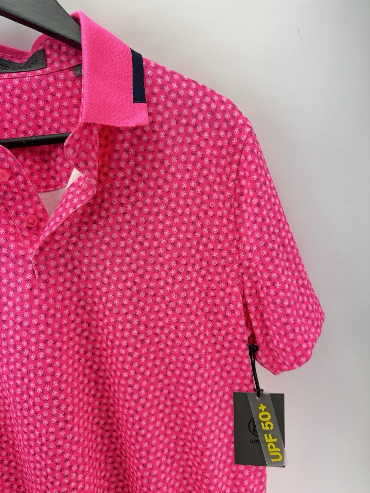 G Fore Golf Polo Shirt Triple Circle G’s Mens UK Small /Pink /New /294764