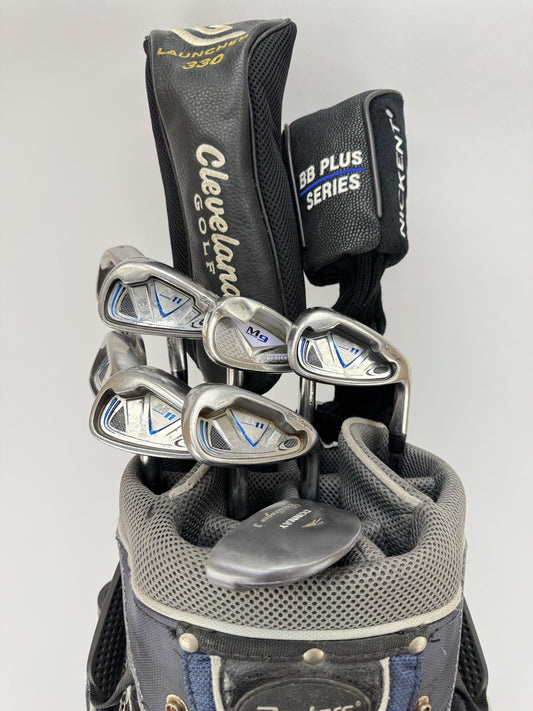 Mens Golf Package Set 10 Clubs Regular Flex /Right Handed /New Grips /Bag /344020