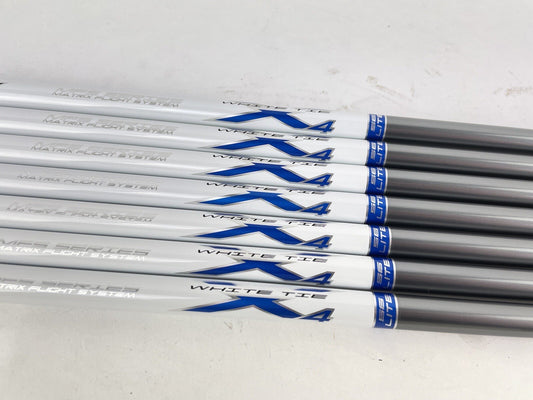 Matrix Ozik White Tie Iron Shaft Set (7) X4 Lite Senior Graphite 42”/0.370/138400