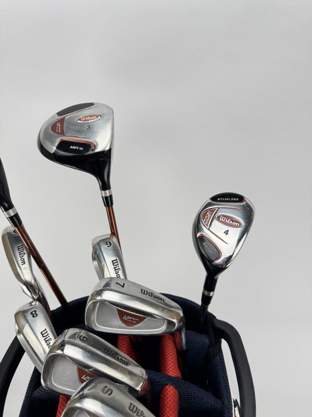 Wilson Golf Package Set 11 Clubs Regular Flex /New Grips /Right /Bag /359775