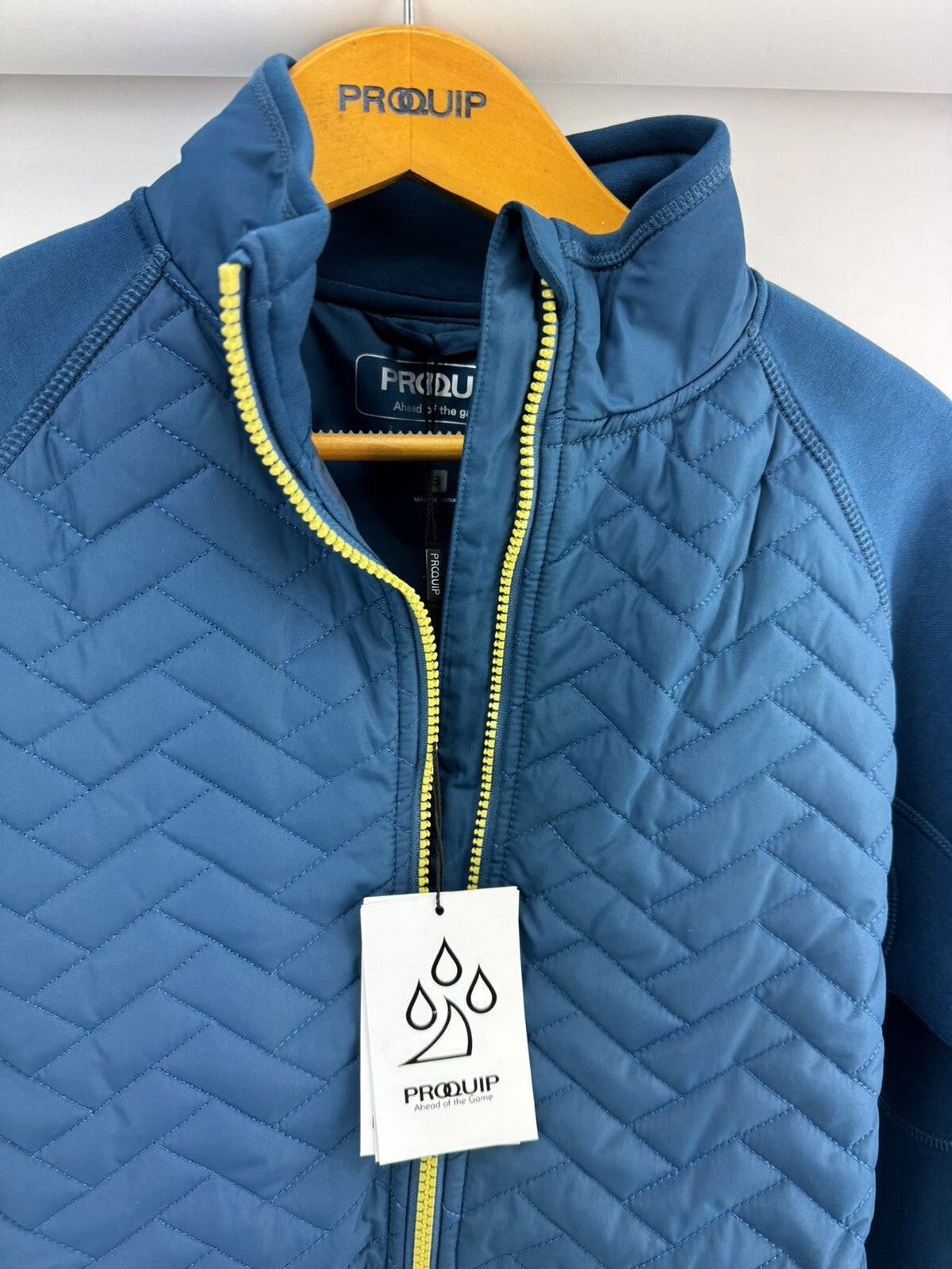 Prequel Therma Jacket Windproof UK Small /Full Zip /Teal /Brand New /171253