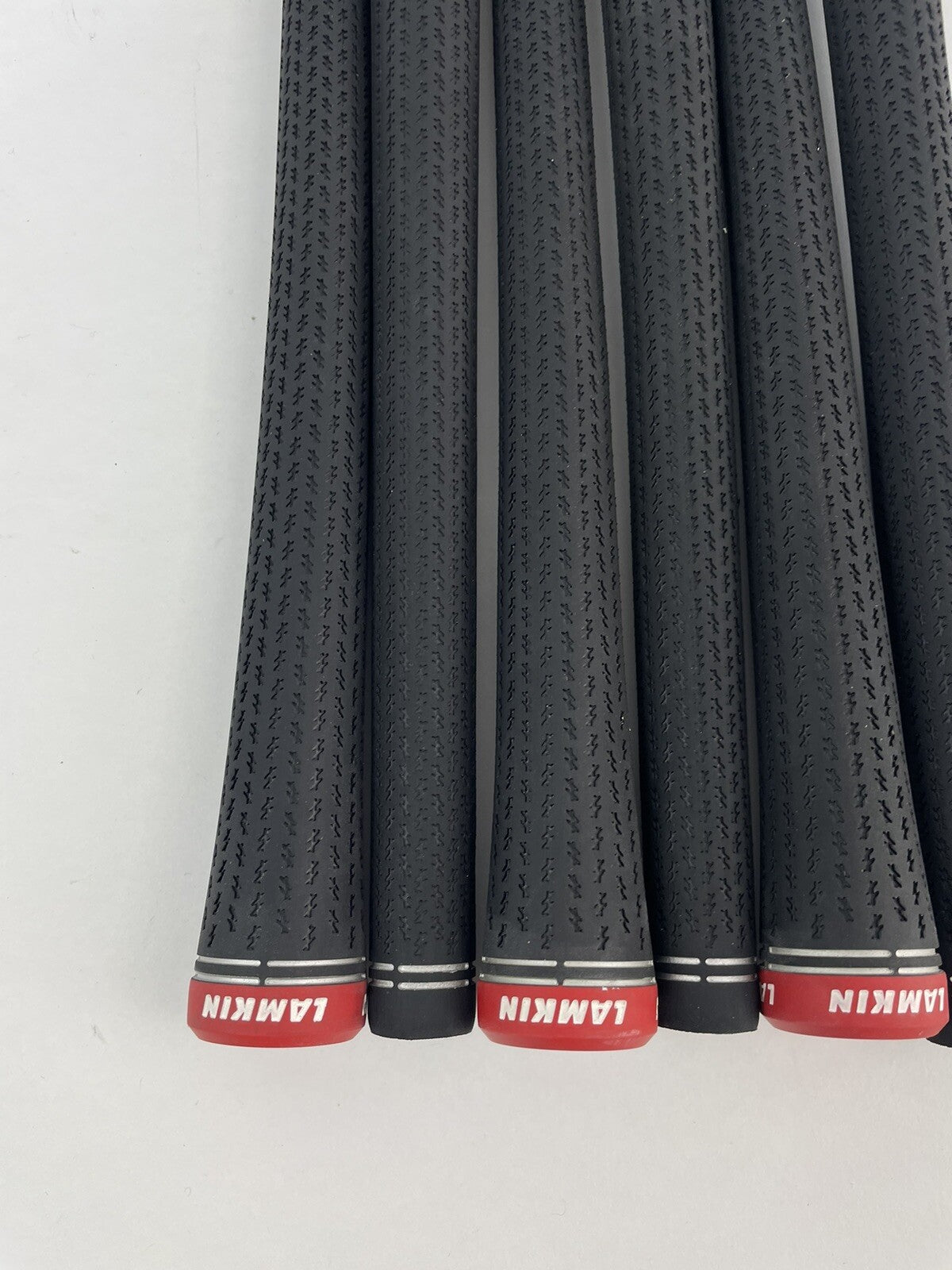 Lamkin Crossline 360 Grips (6) Standard /Black /Red /Pulled /186982
