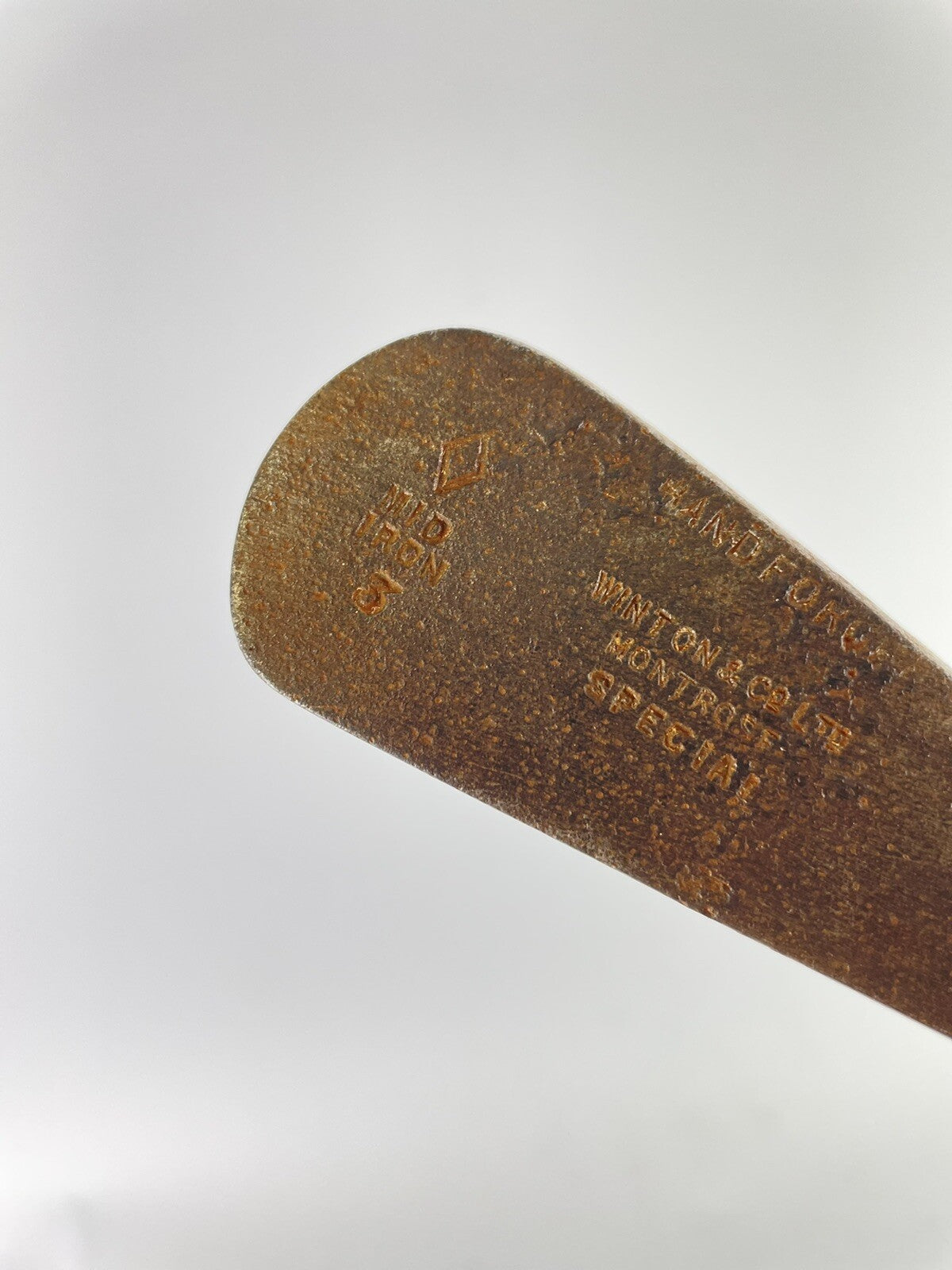 Hickory Winton & Co Montrose Diamond Stamp Mid Iron 3 Special 38” /Right /11421