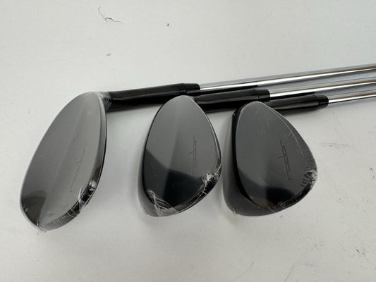 Radar Golf Wedge Set 52,56+60* Blackout Elevate MPH 85 Stiff Steel /New /355570