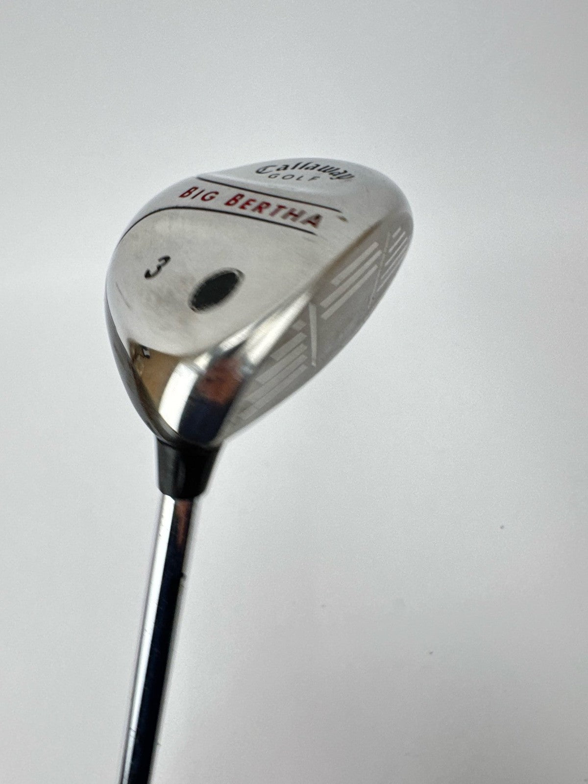 Callaway Big Bertha 3 Wood Uniflex Steel /Right Handed New Grip Fitted/367553