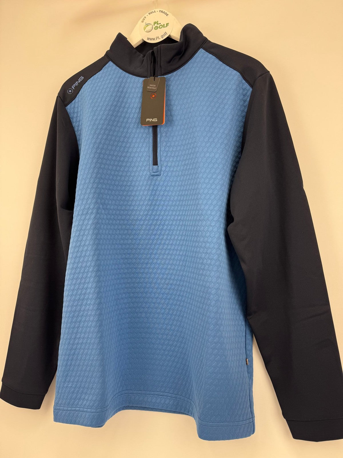 PING Nolan Water Resistant Golf Jacket Men's Size Medium Tidal Blue Navy/312972