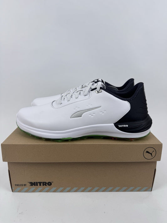 Puma Phantomcat Nitro Men's Golf Shoes Size UK 10 White Black Fluro/320140