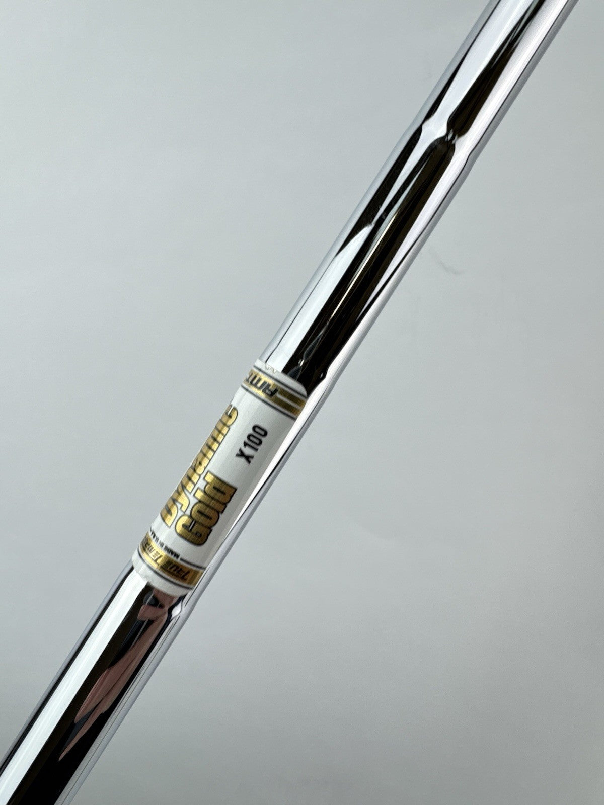 Dynamic Gold AMT Iron Shaft X100 Extra Stiff Steel 35.5 /0.355 Tapered /234024