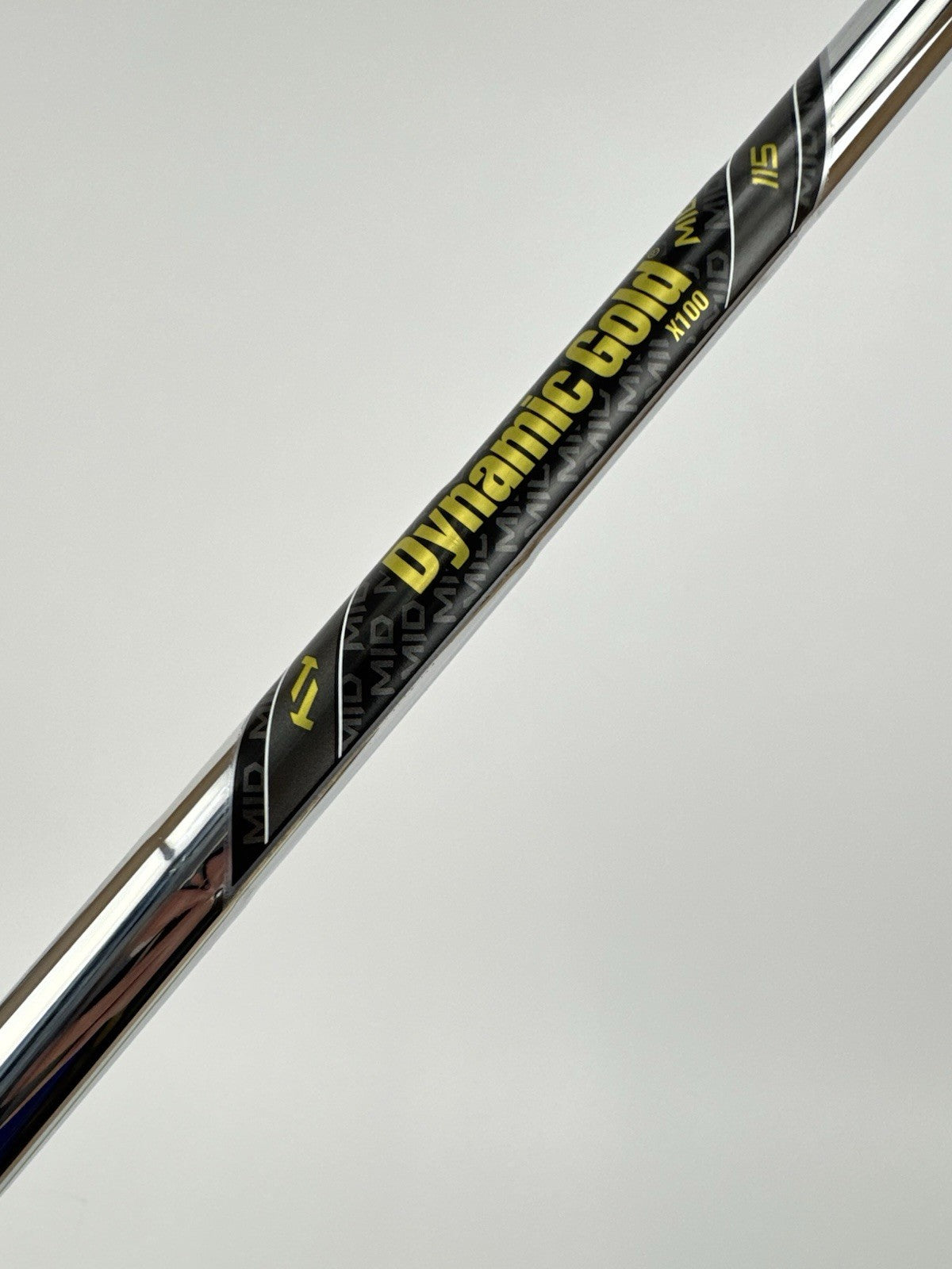 Dynamic Gold 115 Iron Shaft MID X100 X Flex Steel 35" /0.370 Parallel /326724