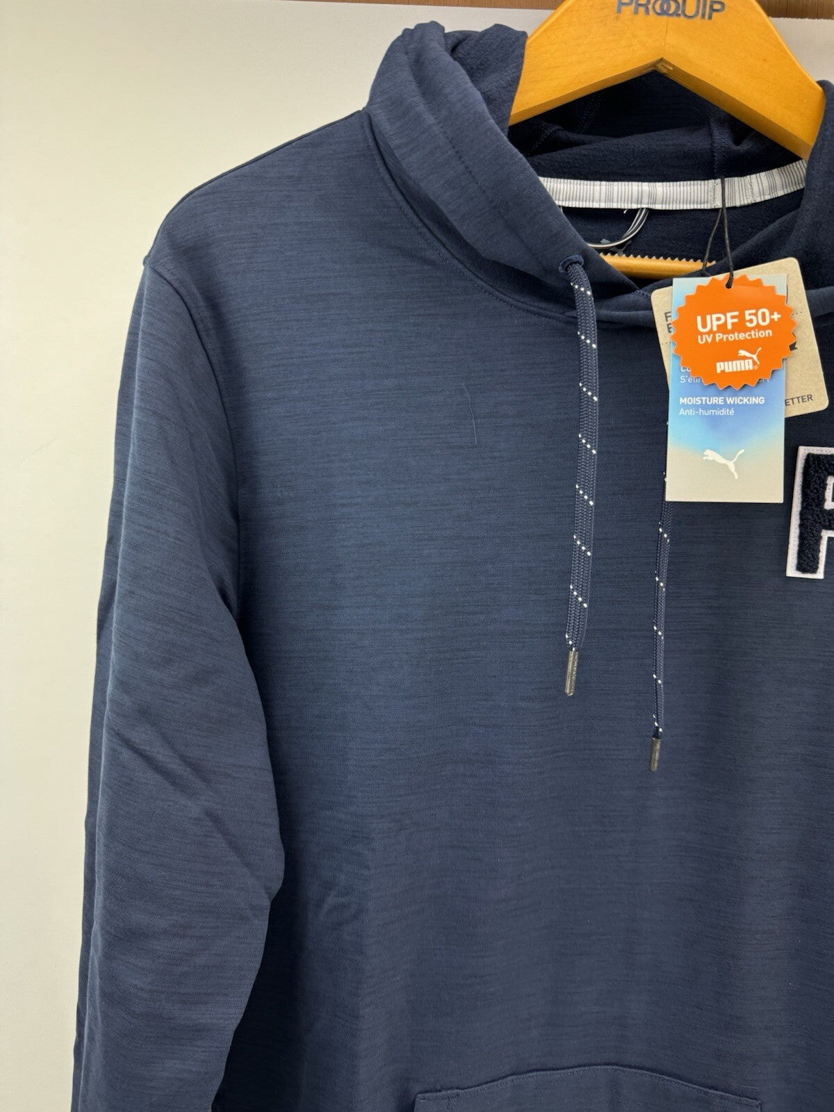 Puma Golf Mens Hoodie Pullover Cloudspun Patch /Navy /UK Small /New /207942