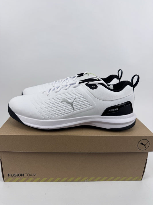 Puma Fusion Foam Fusion Plus Golf Shoes Mens 10.5 White Black Regular Fit/318630