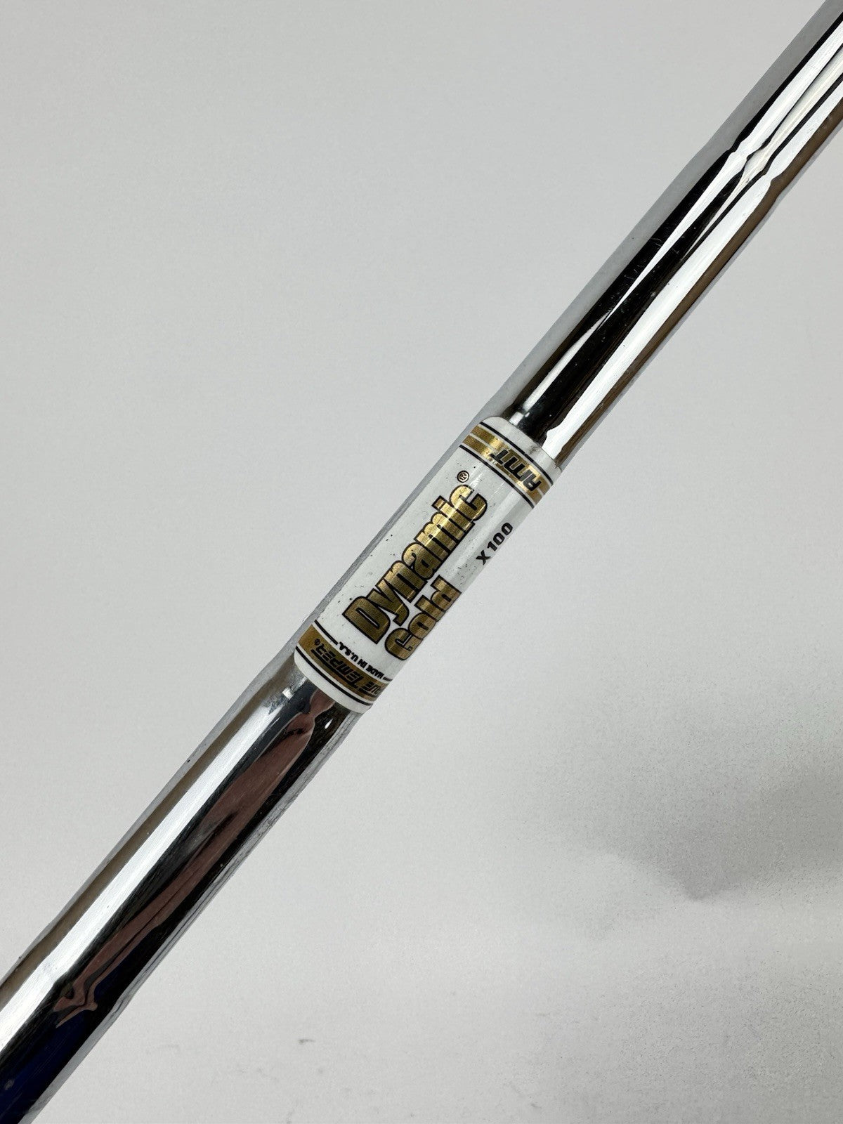 Dynamic Gold AMT Iron Shaft X100 Extra Stiff Steel 35.5 /0.355 Tapered /322521