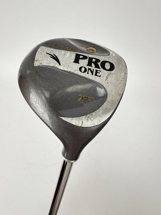 Donnay Pro 9 Wood 27* Regular Flex Steel /Right Handed /New Grip /350640