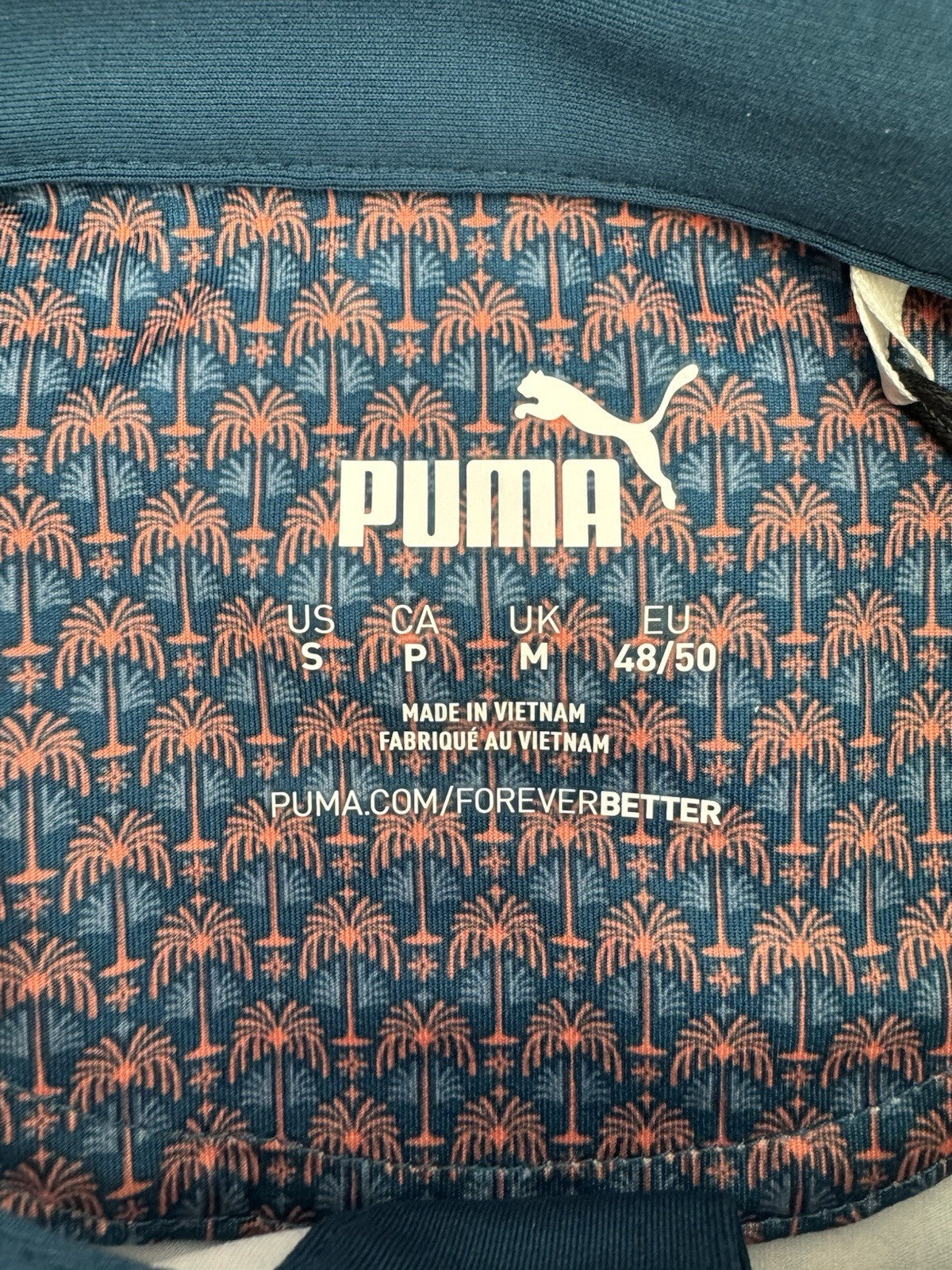 Puma Golf Mens Polo Shirt Mattr Palm Deco Polo UK Mens Size Medium /New /3081412