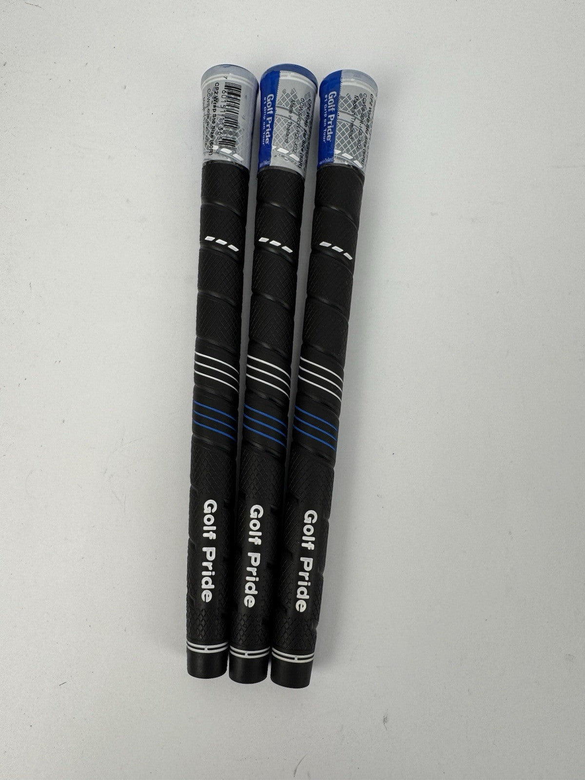 Golf Pride CP2 Wrap Golf Grips (3) Men’s Standard /Black/Blue /New /338190