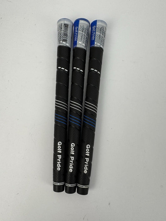 Golf Pride CP2 Wrap Golf Grips (3) Men’s Standard /Black/Blue /New /338190