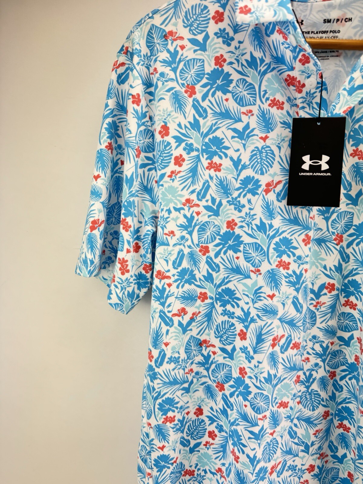 Under Armour Playoff 3.0 Men’s Polo Shirt Printed /UK Small /Loose Fit /199622