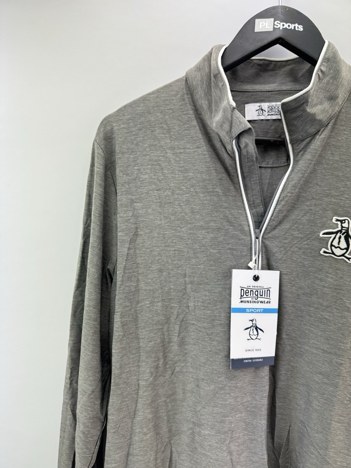 Original Penguin Golf Performance 1/4 Zip Earl Pullover Lightweight UK S /286552