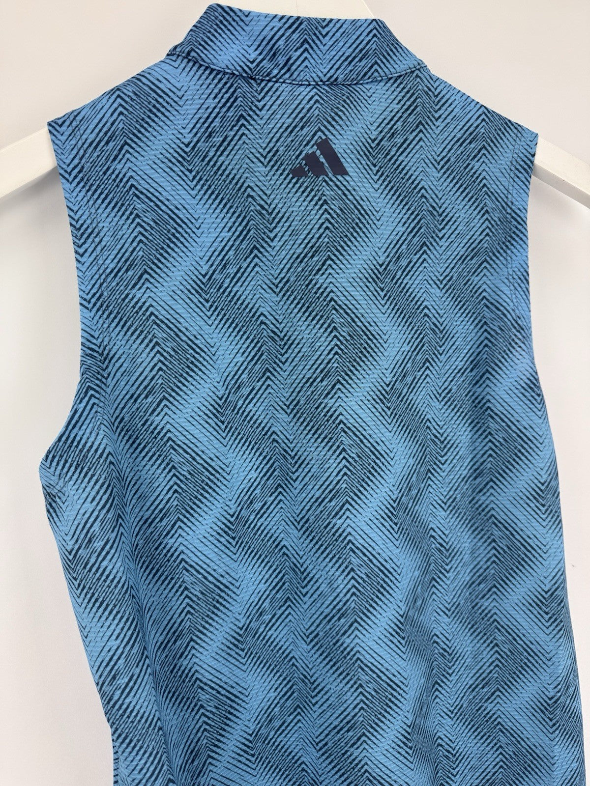 Ladies adidas Ultimate365 Ottoman Printed Sleeveless Polo Size UK Small /3181112