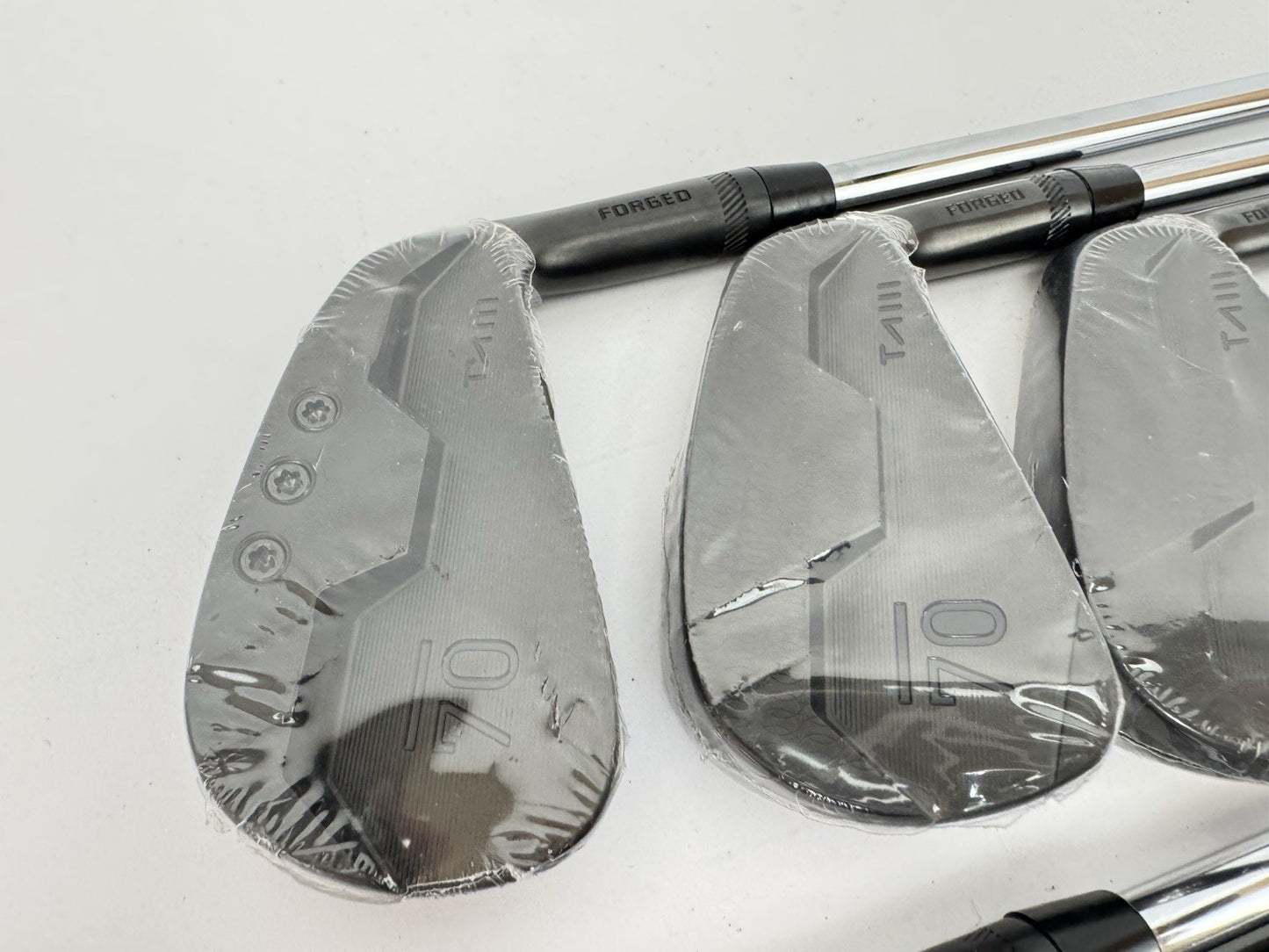 Sub 70 TAII Irons 5-PW Forged Blackout Mid 115 S300 Stiff Flex Steel /New /351593