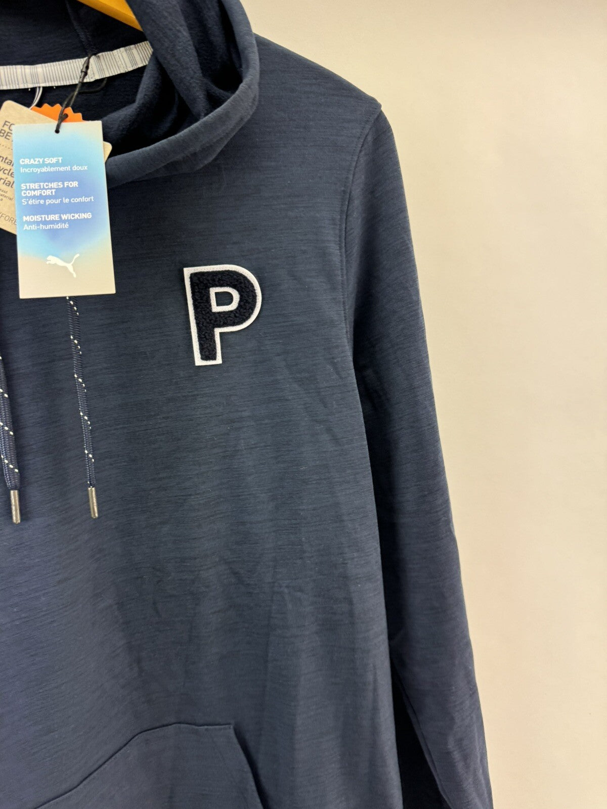 Puma Golf Cloudspun Patch Hoodie Jumper Pullover Uk Small /Navy /New /208055