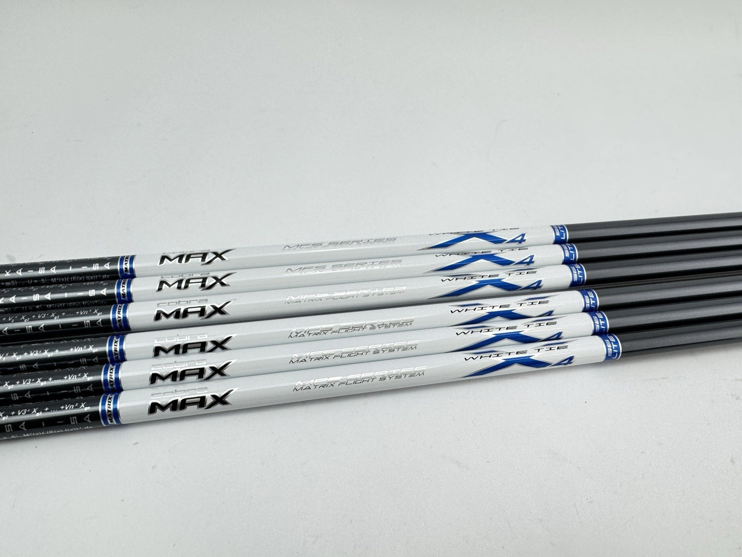 Matrix Ozik White Tie Iron Shaft Set (7) X4 Lite Senior Graphite 42”/0.370/New0