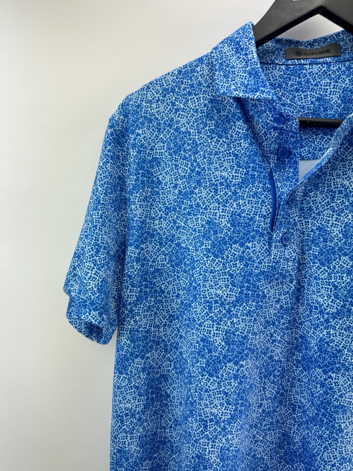 G Fore Golf Polo Shirt Hydrangea Tech Mens UK Small /Blue /New /286772
