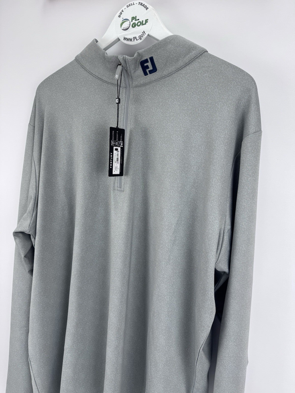 FootJoy Speckle Print Chill-Out Men's Golf 3XL Pullover Grey Quarter/317063