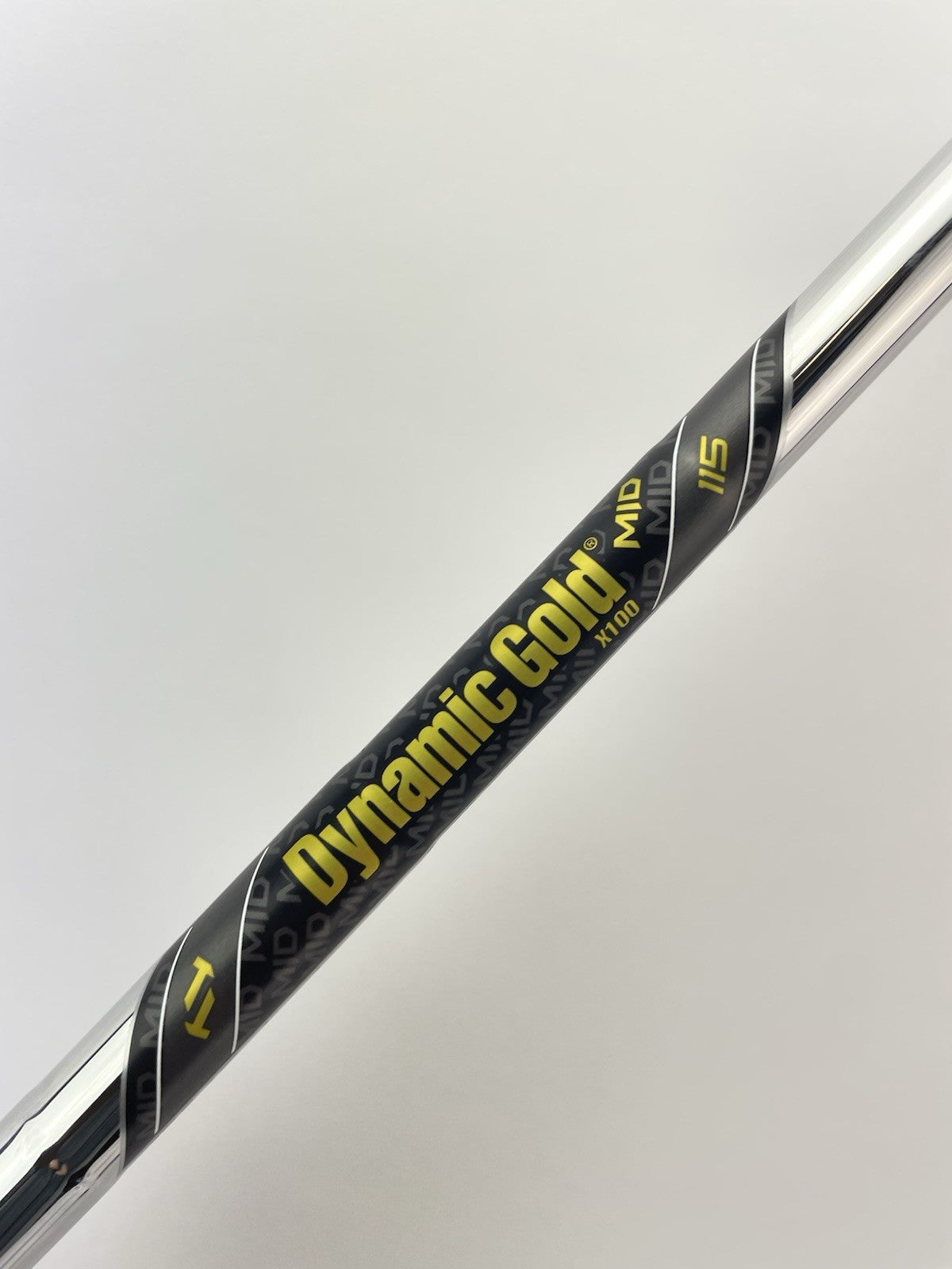 Dynamic Gold Mid 115 Iron Shaft X100 X Flex Steel 35.25” /0.355 Tapered /282764
