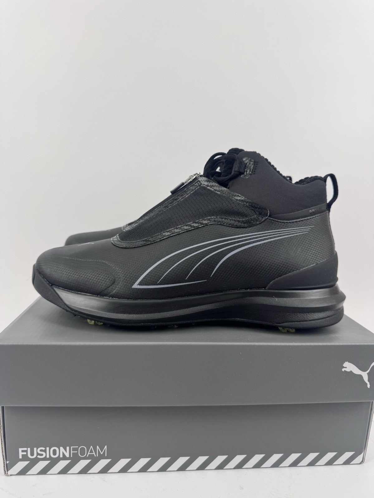 Puma DRYLBL Boot Mens Golf Shoes Size UK 7.5 Black Dark Grey Waterproof/320740
