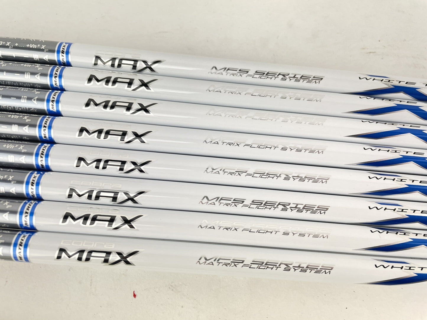 Matrix Ozik White Tie Iron Shaft Set (8) X4 60S Stiff Graphite 42”/0.370 /New3