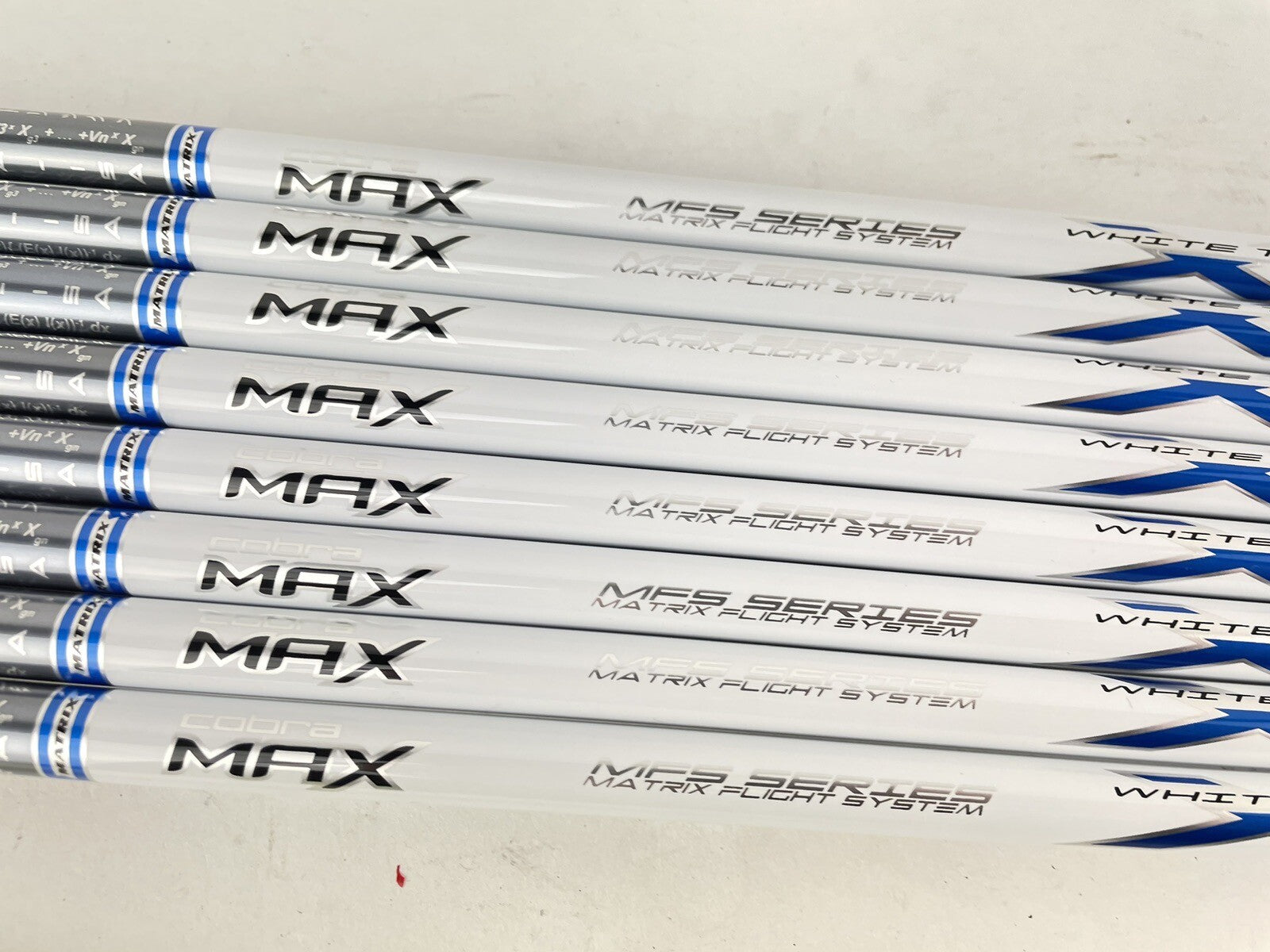 Matrix Ozik White Tie Iron Shaft Set (8) X4 60S Stiff Graphite 42”/0.370 /New3