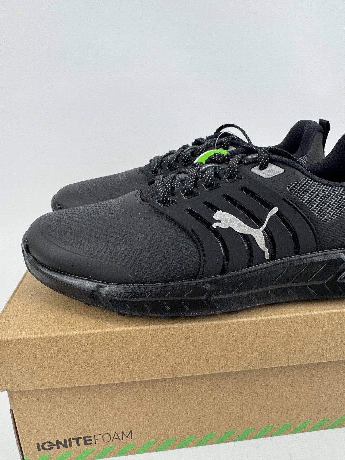 Puma Ignite Elevate 2 Tour Men's Golf Shoes Size UK 9 Black Waterproof/319192