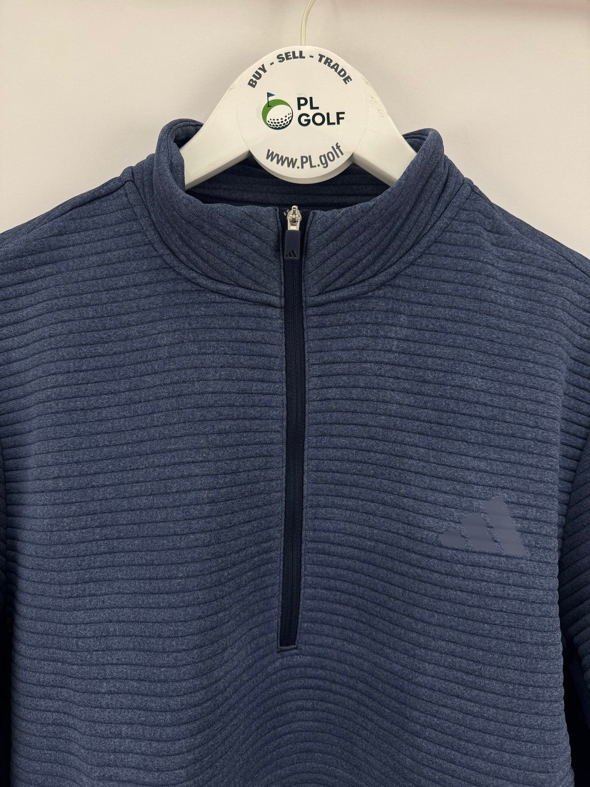 Adidas Ultimate365 DWR Textured Half Zip Pullover Mens Medium Navy Golf/327246