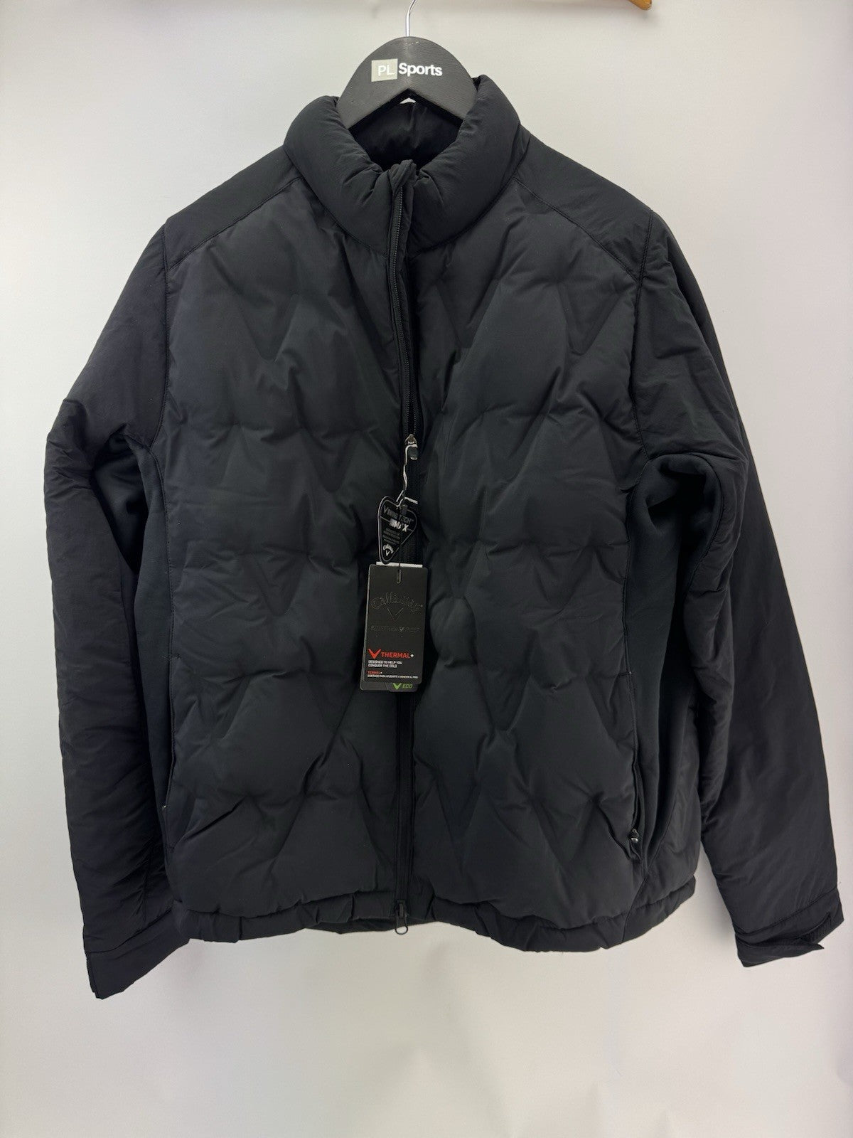 Callaway Golf Thermal Puffer Jacket Welded Chev Black UK Small /New /305100
