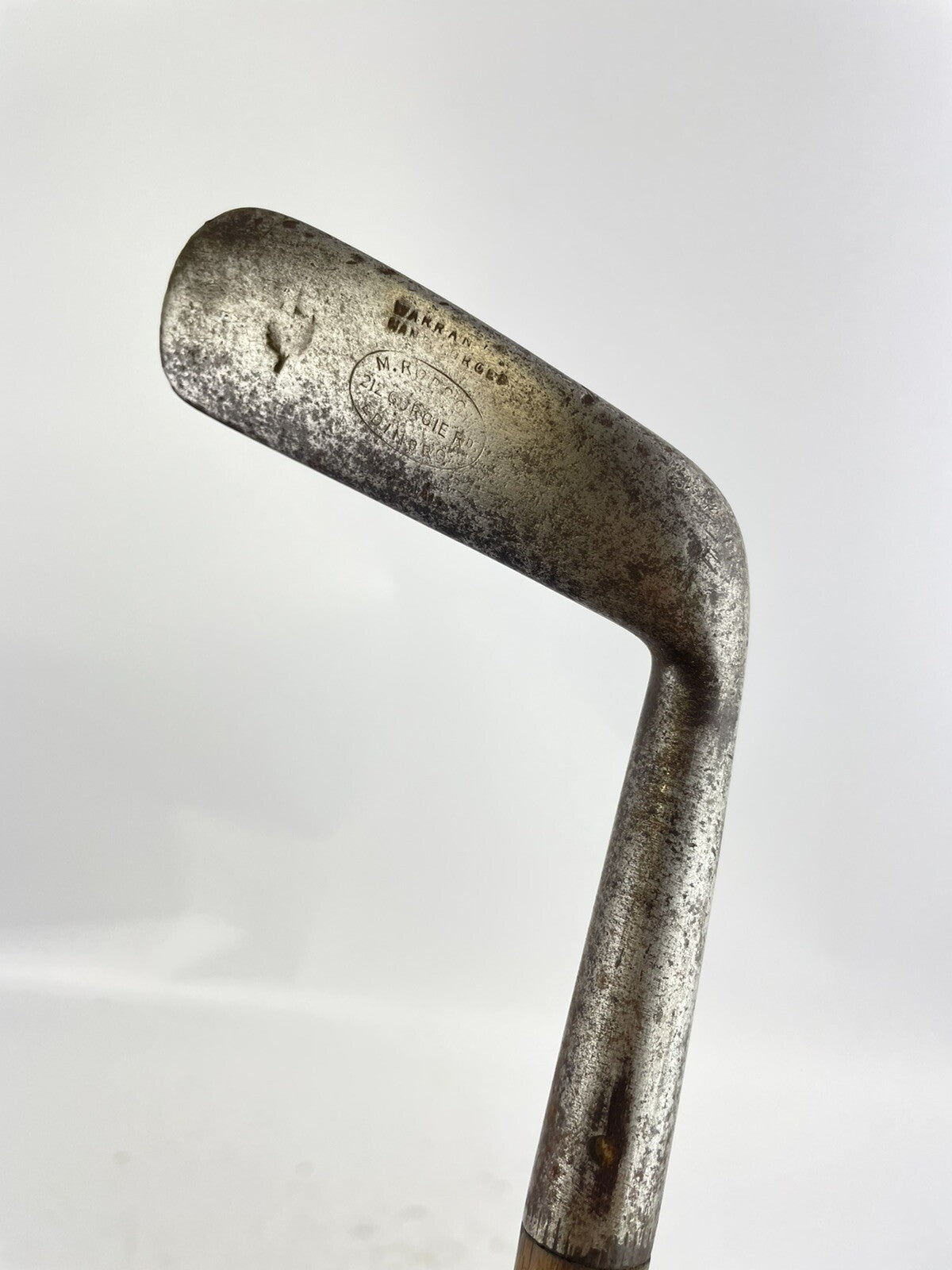 Hickory Golf Putter Hand Forged M.Rodgers 212 Gorgie Road Edinburgh /31.5” /42140