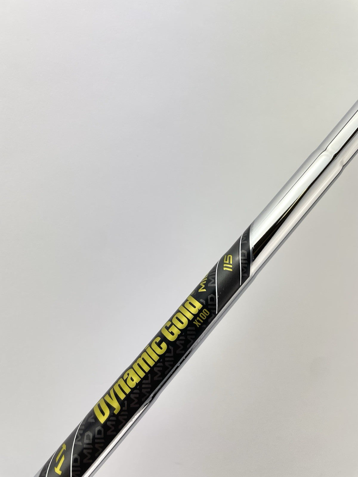 Dynamic Gold Mid 115 Iron Shaft X100 X Flex Steel 35.25” /0.355 Tapered /291615