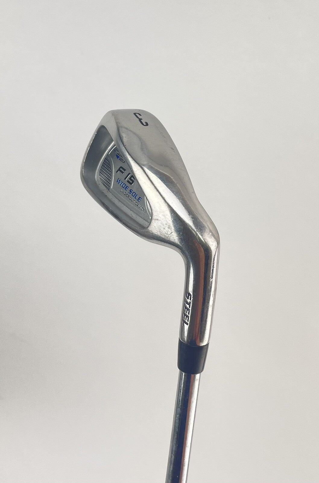 Williams Golf 3 Iron F15 Wide Sole Uniflex Steel /Right Hand /New Grip /187654