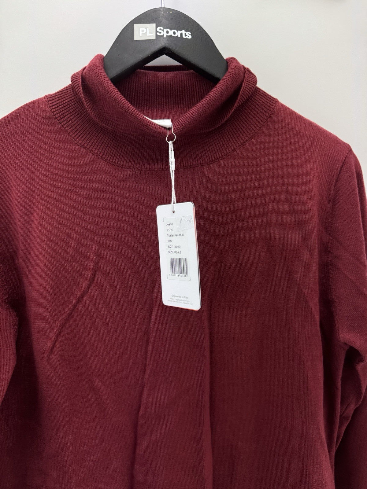 Ping Ladies Pullover Jeanie Roll Neck Long Sleeve UK 10 /Merino Wool /New /300703