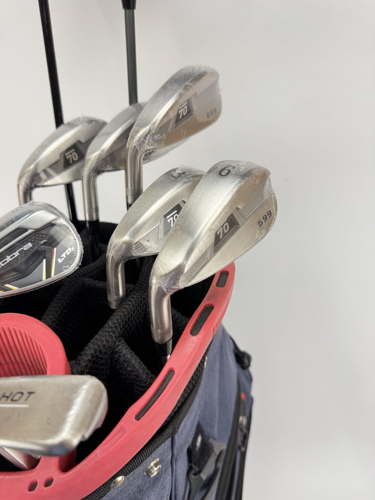 Mens Golf Left Handed Package Set 10 Clubs Regular Flex /Cart Bag /352555