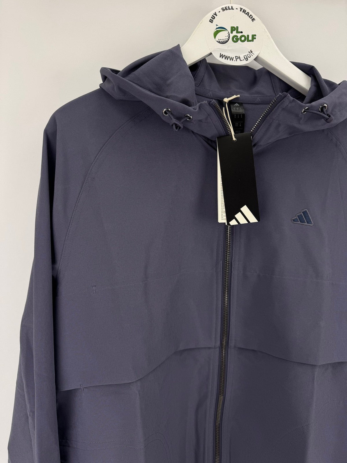 Adidas Golf Windbreaker Jacket Men's Small Purple Full Zip Lightweight/325113