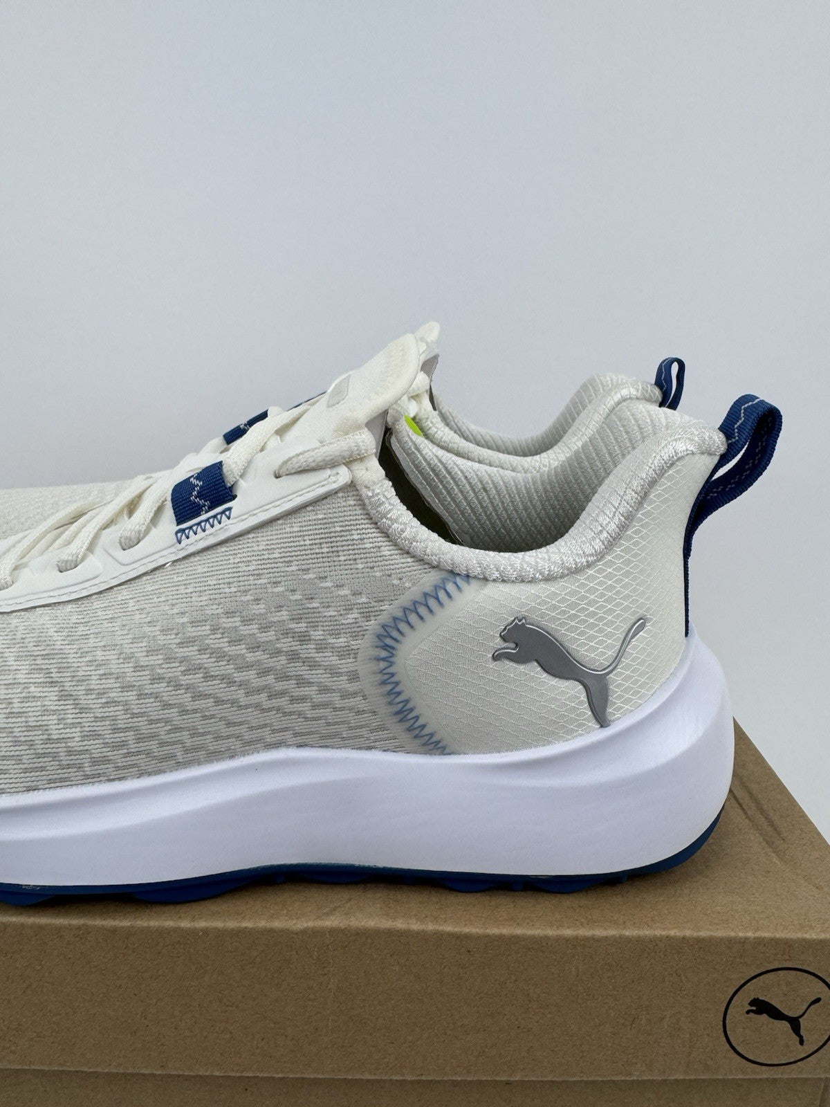 Puma Fusion Crush Sport Women's Trainers Size UK 8 White Blue Breathable/323451