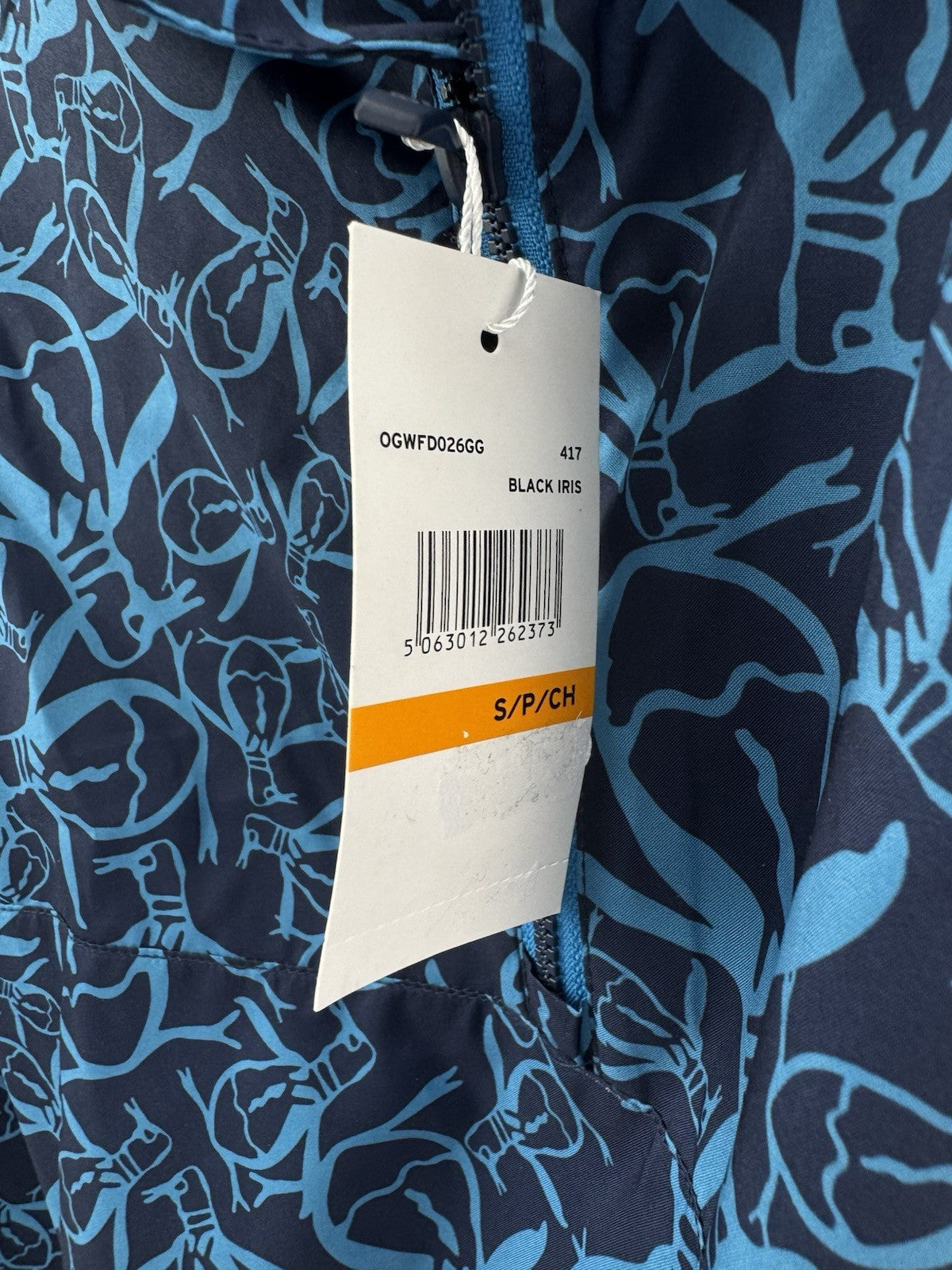 Penguin Golf Trademark Printed Wind Jacket 1/4 Zip Pullover UK Small /New /252457