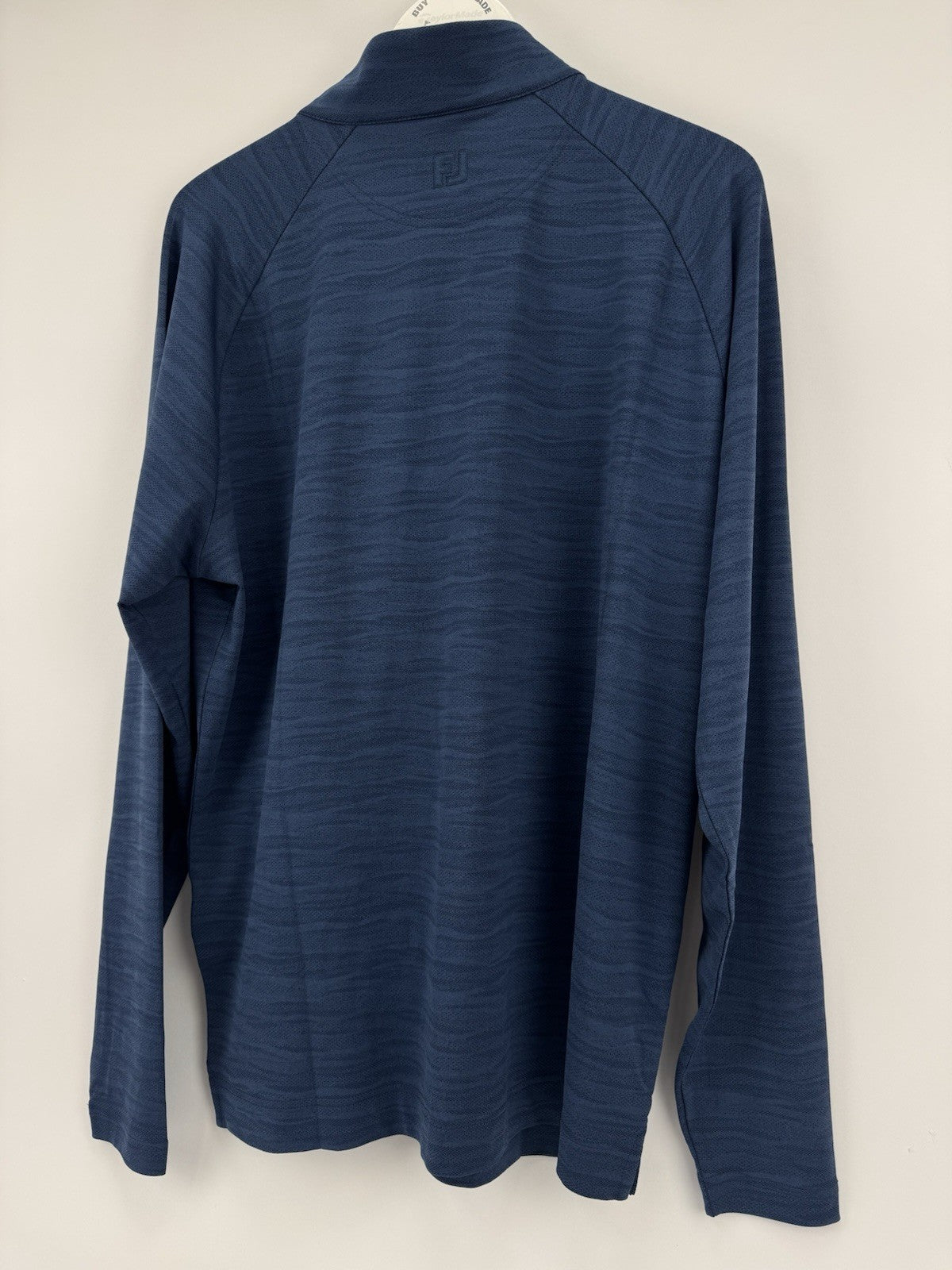 FootJoy Golf Wave Jacquard Chill-Out Zip Pullover Men's Size Small Navy/3362710