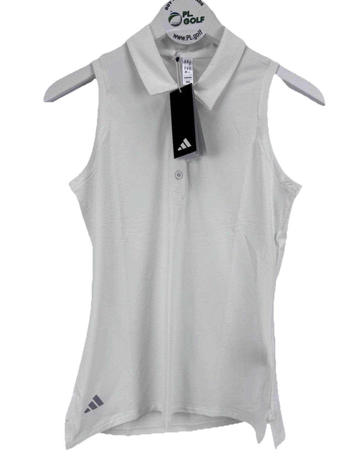 adidas Ultimate365 Women’s Golf White Sleeveless Polo Shirt Size XS/ 317920