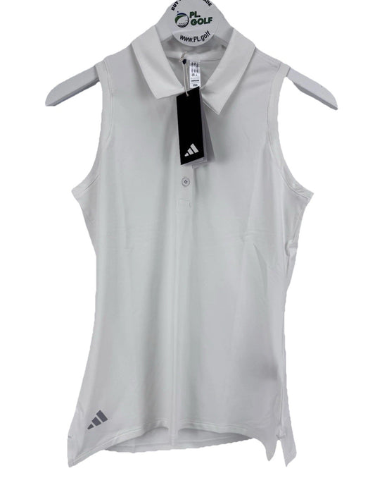 adidas Ultimate365 Women’s Golf White Sleeveless Polo Shirt Size XS/ 317920