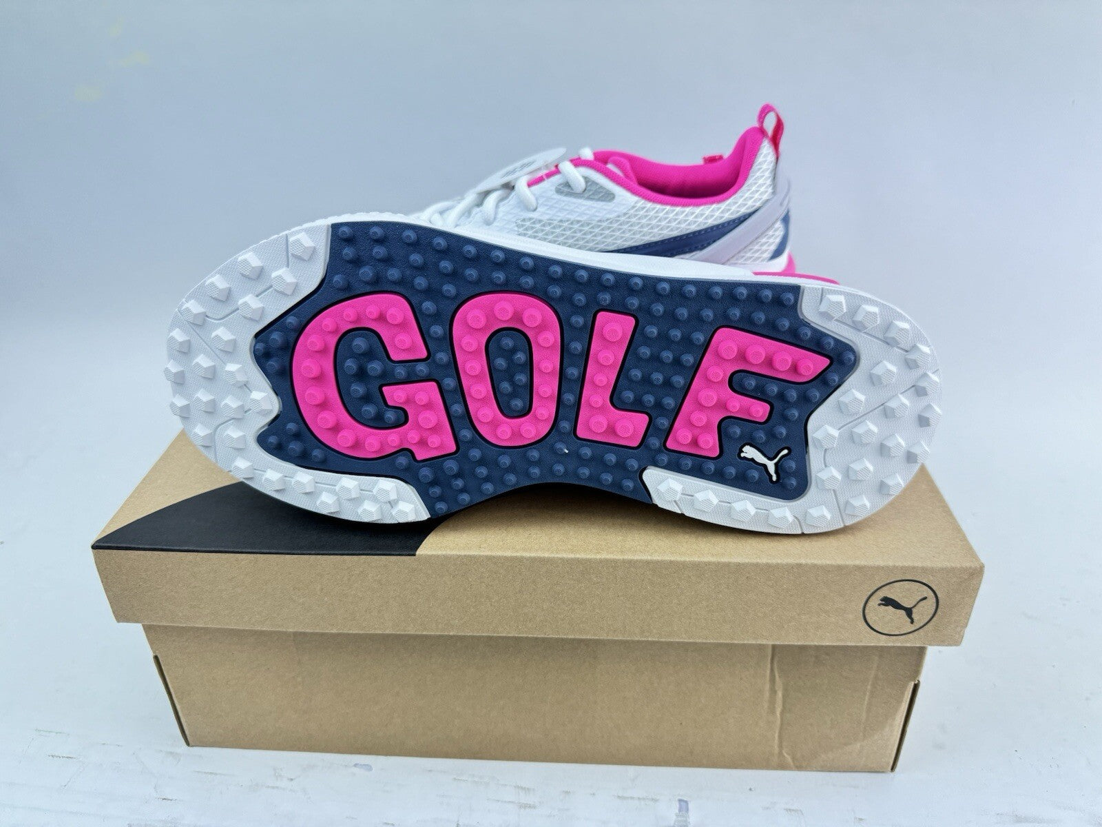 Puma GS-X Efekt Golf Shoes Womens UK 4 /White/Pink /Spikeless /New In Box /201264