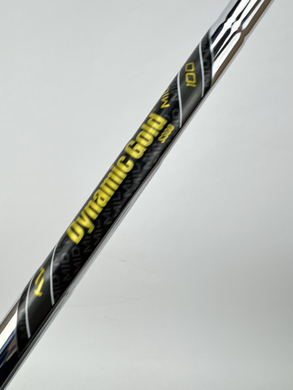 Dynamic Gold Mid 100 Iron Shaft S300 Stiff Flex Steel 35.5”/0.370 Parallel/348494