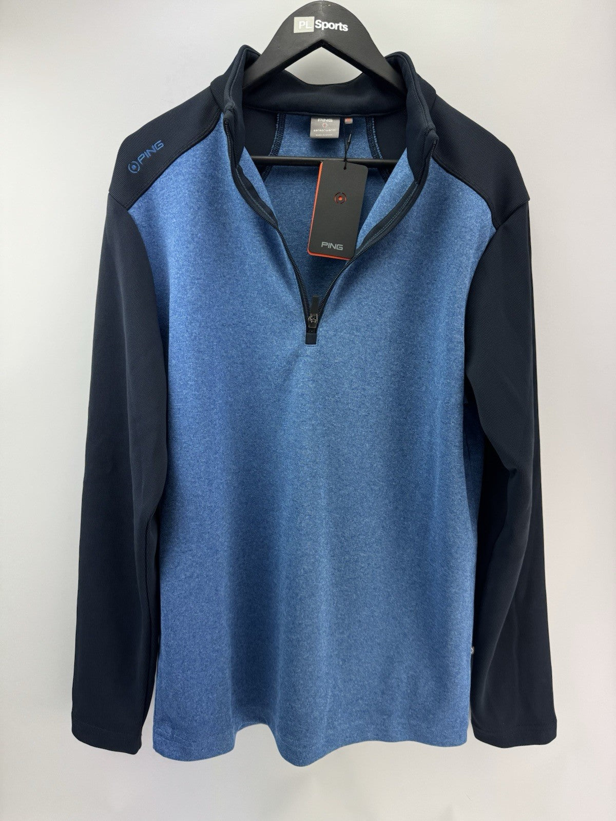 Ping Golf Mens Pullover Ramsey 1/2 Zip Sensorwarm UK Medium /Blue /New /300520